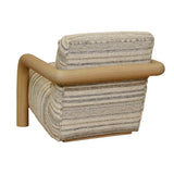 Trove Wrap Armchair Greige Stripe
