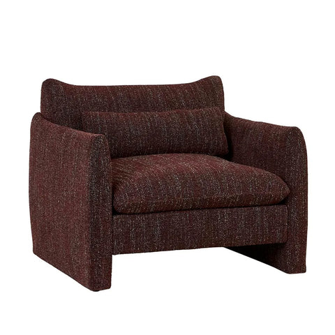 Sidney Peak Sofa Chair Plum Speckle