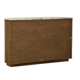 Oberon Crescent Marble Storage Unit Smoked Ash