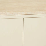 Oberon Crescent Marble Buffet Shell