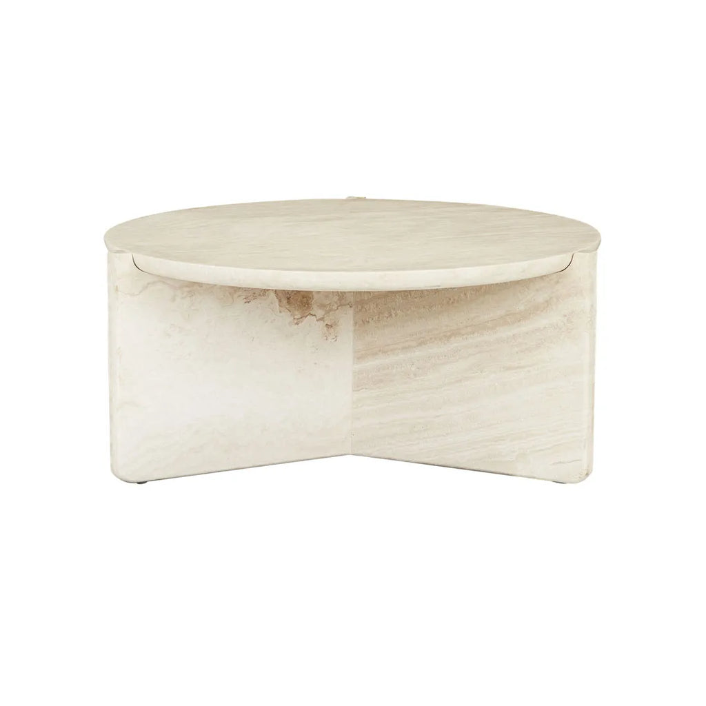 Venus Revolve Coffee Table Travertine 725mm