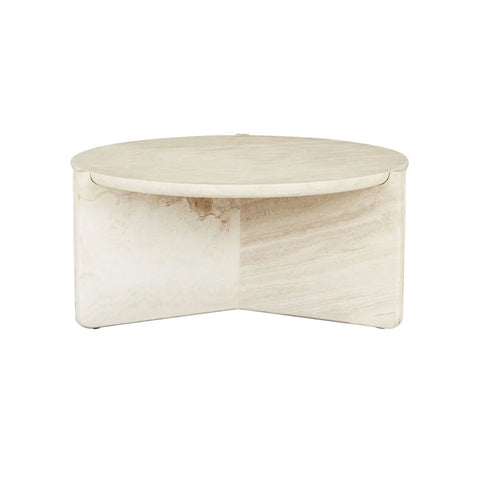 Venus Revolve Coffee Table Travertine 725mm