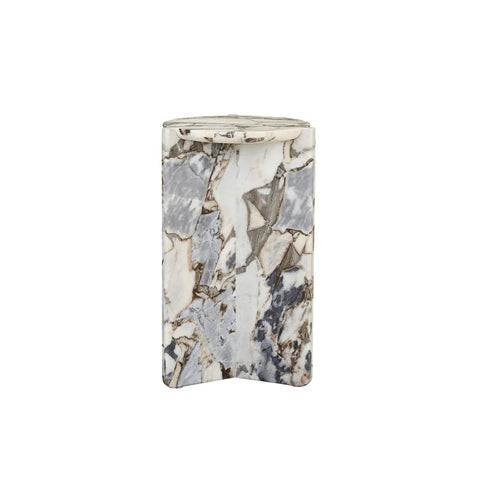 Venus Revolve Side Table Satin Ocean 375mm