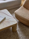 Frankie Marble Coffee Table Navy