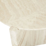 Venus Revolve Side Table Travertine 525mm
