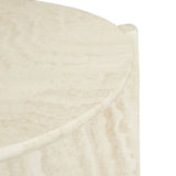Venus Revolve Side Table Travertine 525mm