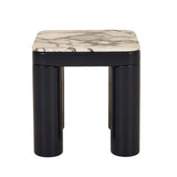 Frankie Marble Side Table Navy