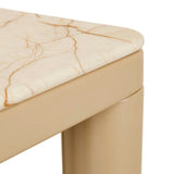 Frankie Marble Side Table Camel