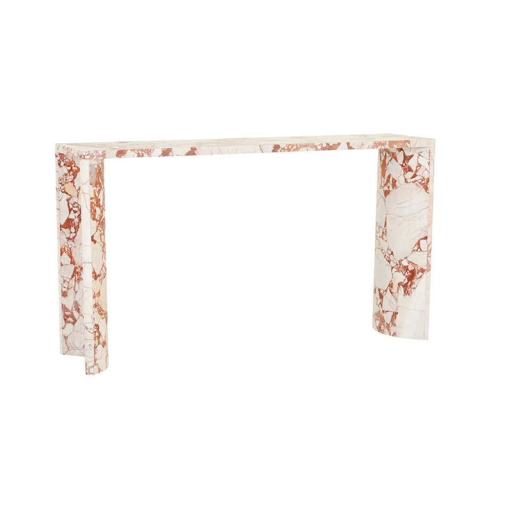 Verity Console Table Russet Marble