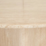 Verity Round Dining Table Travertine