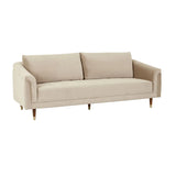 Vittoria Carson Three Seater Sofa Pearl Velvet