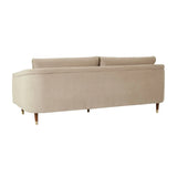 Vittoria Carson Three Seater Sofa Pearl Velvet