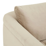 Vittoria Carson Three Seater Sofa Pearl Velvet