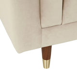 Vittoria Carson Three Seater Sofa Pearl Velvet