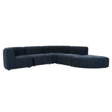 Juno Channel Round Corner Sofa Copeland Ink