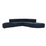 Juno Channel Round Corner Sofa Copeland Ink