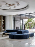 Juno Channel Round Corner Sofa Copeland Ink