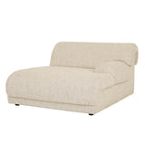 Juno Sierra Right Chaise Sofa White Bark