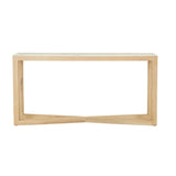 Eyre Console Table White Marble Oak