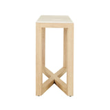 Eyre Console Table White Marble Oak