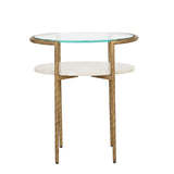 Ophelia Pointe Side Table Silk Grey