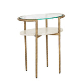 Ophelia Pointe Side Table Silk Grey