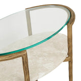 Ophelia Pointe Side Table Silk Grey