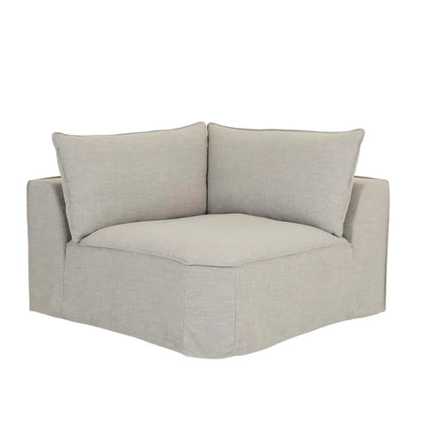 airlie slouch corner sofa steel
