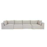 airlie slouch centre sofa steel