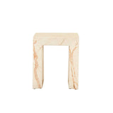 Monument Marble Side Table Brown Vein