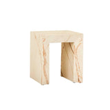 Monument Marble Side Table Brown Vein