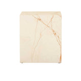Monument Marble Side Table Brown Vein