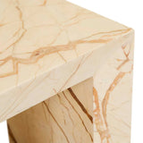 Monument Marble Side Table Brown Vein