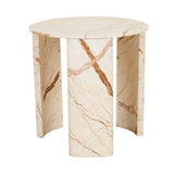 Henry Marble Side Table Brown Vein