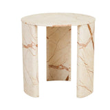 Henry Marble Side Table Brown Vein