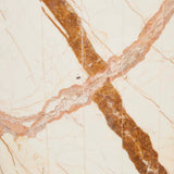 Henry Marble Side Table Brown Vein