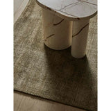 Atlas Pillar Side Table White Marble