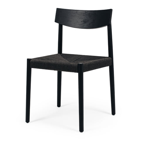 mila dining chair black