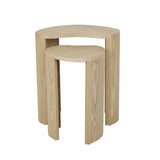 Oberon Curve Nest Side Table Natural