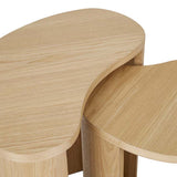 Oberon Curve Nest Side Table Natural
