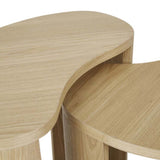 Oberon Curve Nest Side Table Natural