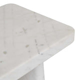rufus grecian marble side table white