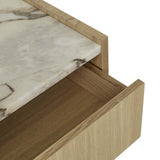 Elsie Narrow Bedside Ocean Marble/Natural