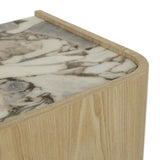 elsie narrow bedside ocean marble/natural