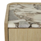 elsie narrow bedside ocean marble/natural