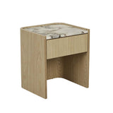 elsie narrow bedside ocean marble/natural