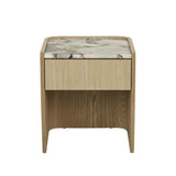 Elsie Narrow Bedside Ocean Marble/Natural