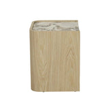elsie narrow bedside ocean marble/natural