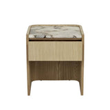 Elsie Narrow Bedside Ocean Marble/Natural