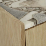 elsie narrow bedside ocean marble/natural